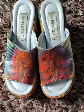 Classified Boho Saraswati Multicolor Platform Sandals